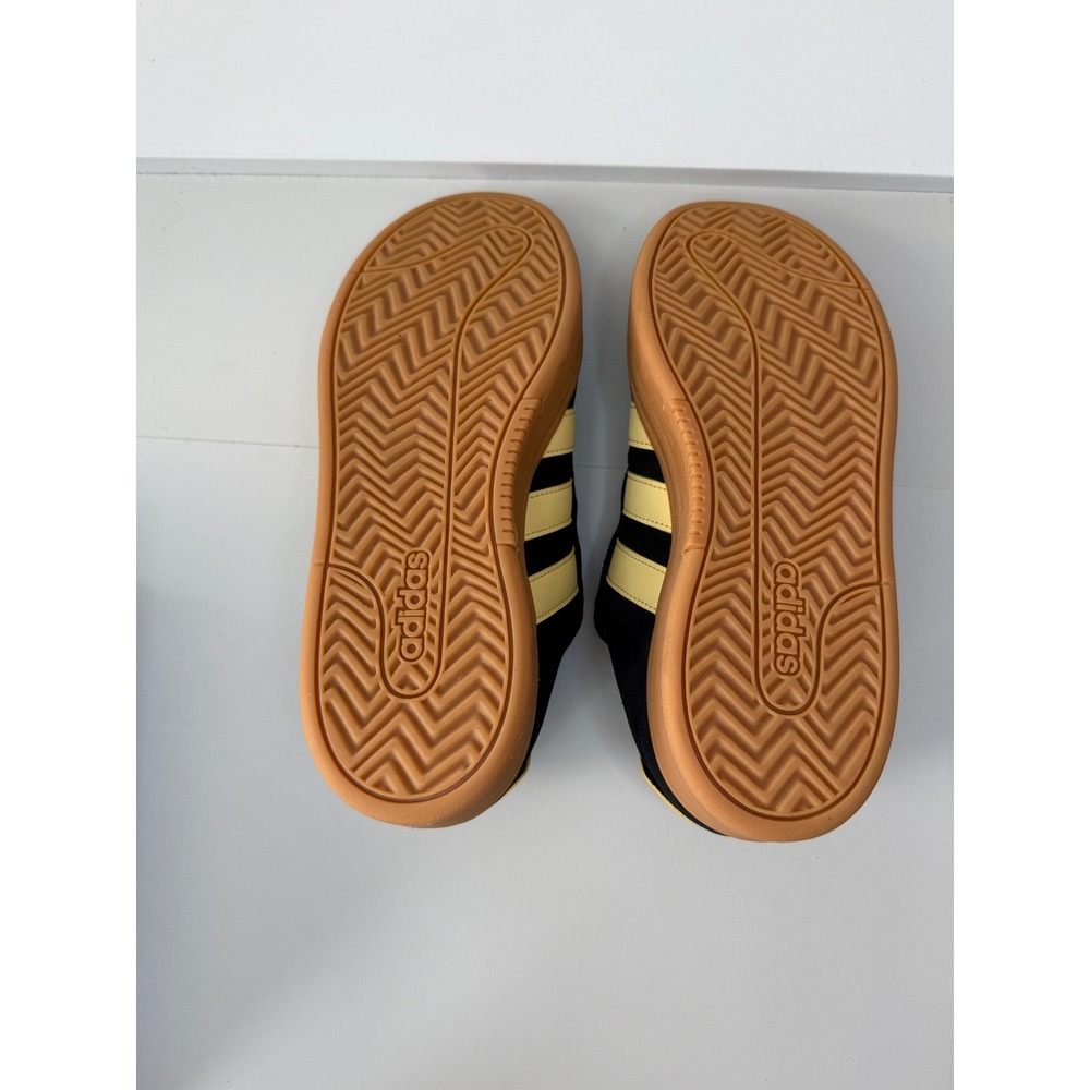 Adidas Grand Court Alpha 00s Black Yellow Suede Sneakers IH1288‎ Womens 7.5 New - Picture 7 of 8